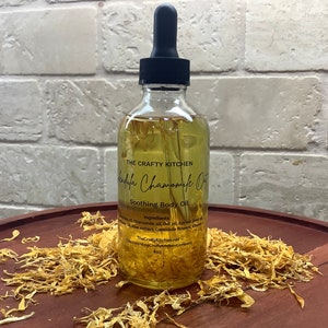 All Natural Calendula Chamomile Oat Oil, Oat Oil,Self Care Oil, Pure Calendula Oil, Body Oils, Chamomile Oil