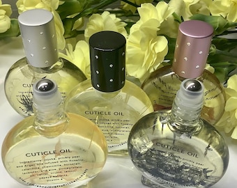 All Natural Cuticle Oil, Nail Oil, Cuticle Balm, Horsetail, Roller Bottle, Self-Care, Nail care
