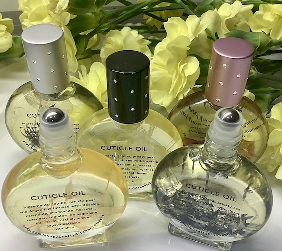 All Natural Cuticle Oil, Botanical Infusion, 15ml Roller Bottle