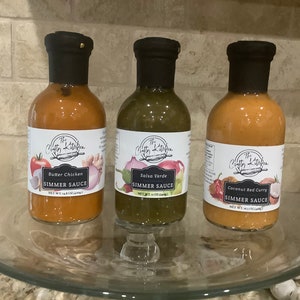 Delicious Crafty Kitchen Simmer Sauces, Cooking Sauces, Cooking Gift, Seashell Butter Sauce, Thai Food, Thai Sauce, 16.5 Oz Jar