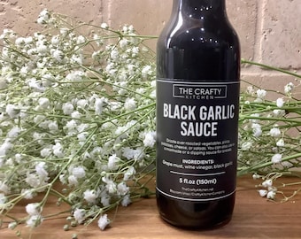 Black Garlic Sauce, Savory Marinade, Foodie Gift (5 oz)