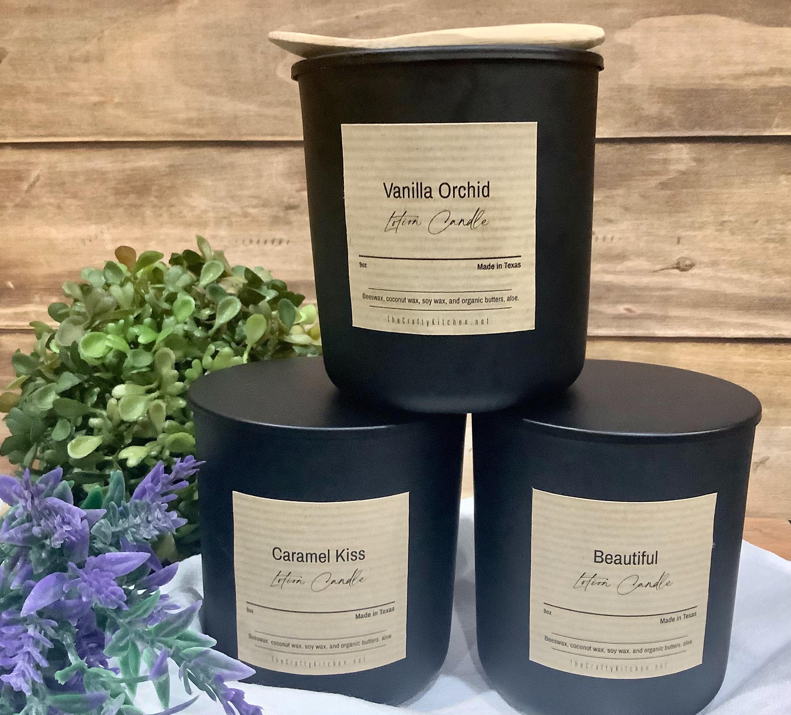 All Natural Massage Candle, Lotion Candles, Natural Skincare, Soy Candles
