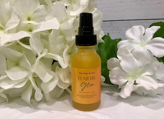 All Natural Turmeric Glow Facial Serum, Brightening Skincare