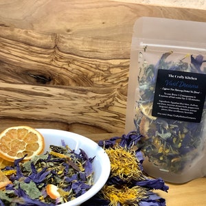 All Natural Organic Blue Lotus Tea, Blue Lotus, Egyptian Blue Lotus, Buddhism Tea, Yoga Tea, Organic Tea, Relaxing Tea, Lucid Dreaming