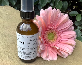 Plump It Up Hyaluronic Acid Face Serum, Prickly Pear & Marine Collagen