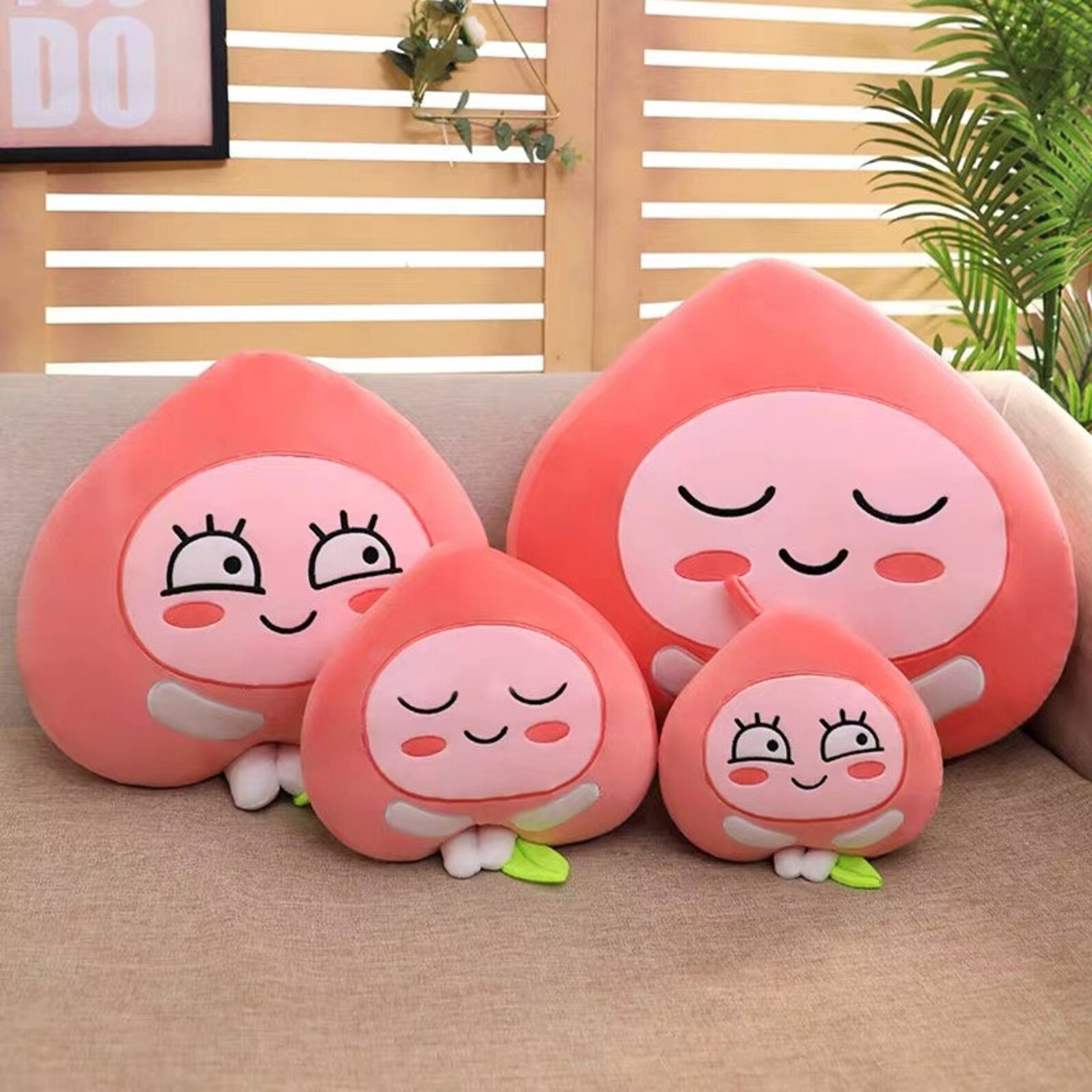 Funny peaches plush toy stuffed animals gifts personalized Etsy