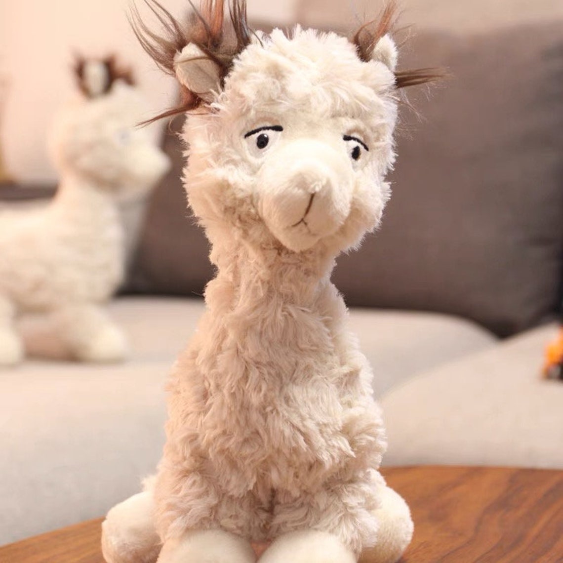 Fluffy lama plush toy stuffed animals alpaca toy kids Etsy