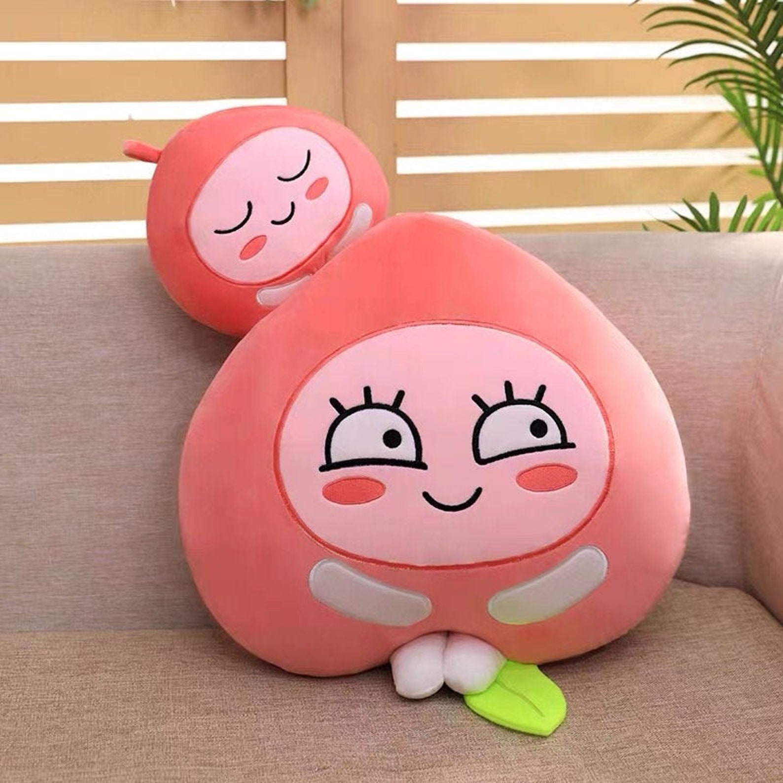 Funny peaches plush toy stuffed animals gifts personalized Etsy