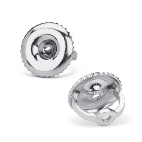 14k White Gold Replacement 1 Pair Screw Back for Stud Earrings Value 75.00