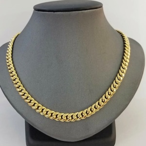 Real Gold 7mm 24” Miami Cuban Link Necklace 10KT Yellow Gold Chain Strong Links Value 3995.00