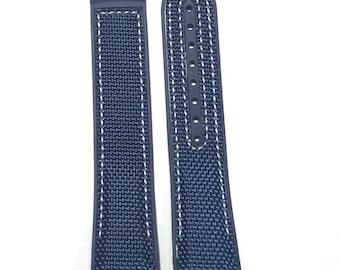 Correa de caucho azul Omega 22-20