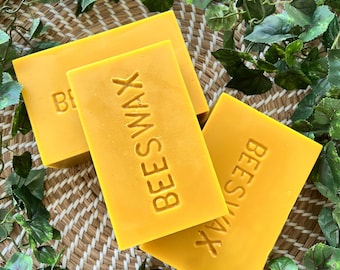 100% Pure Beeswax Bars,  Triple Filtered  Bars