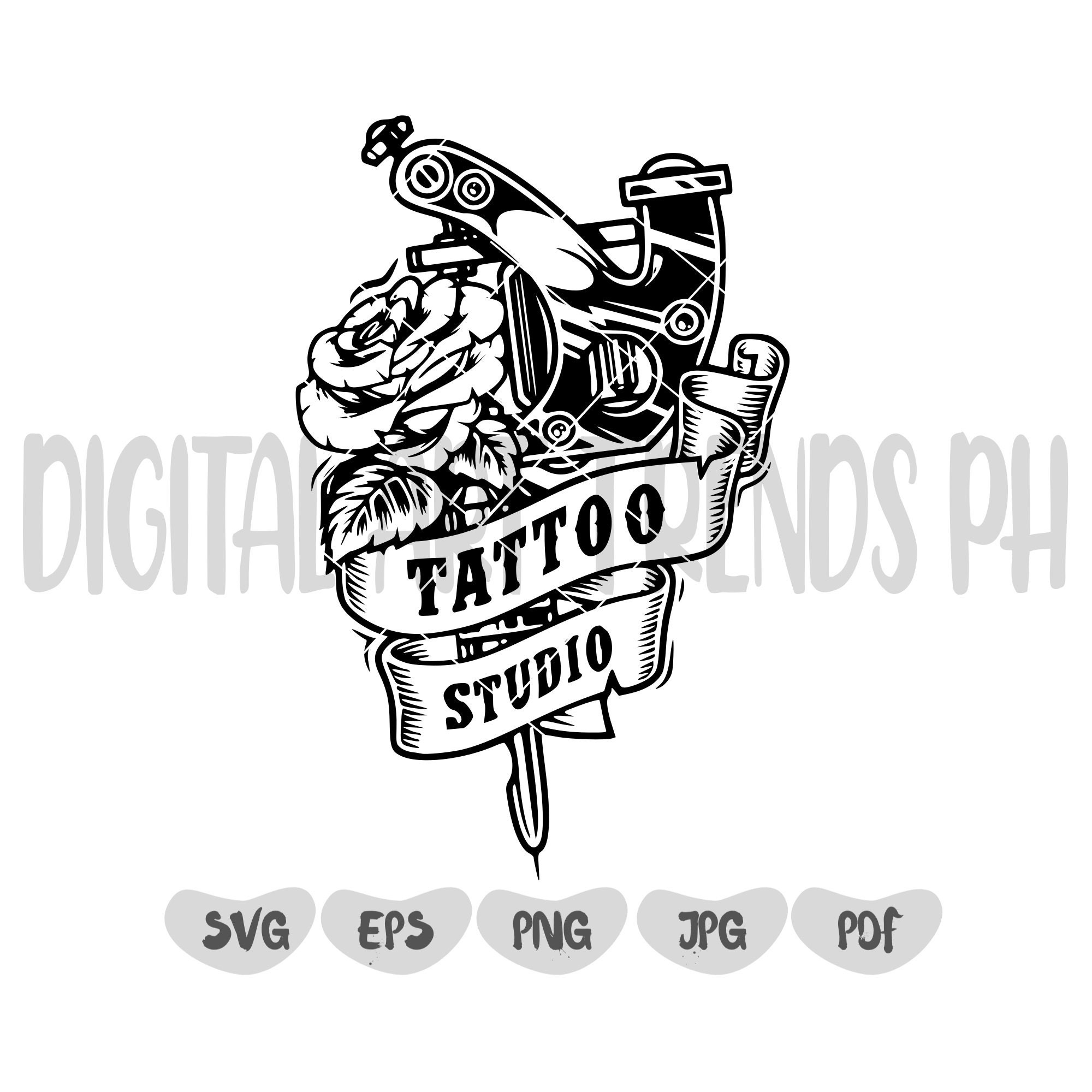 Roses With Tattoo Gun SVG Tattoo Studio Svg Tattoo Machine - Etsy Australia Roses With Tattoo Gun SVG Tattoo Studio Svg Tattoo Machine - Etsy Australia