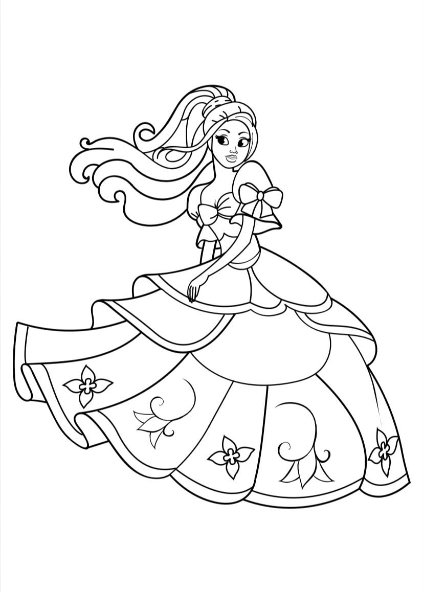 Princess Coloring Book for Kids Instant Digital Download | Etsy