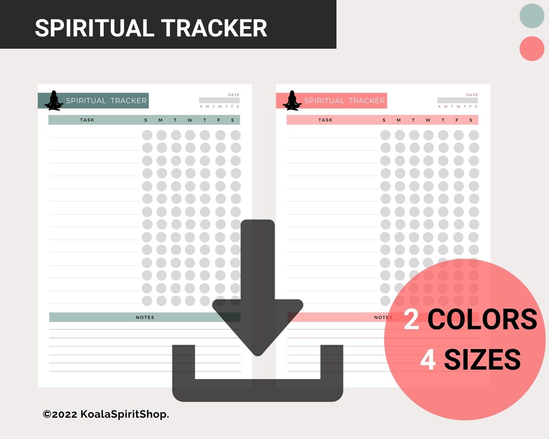 TRACK YOUR SPIRITUAL Routine printable in Many Sizes: A5 A4 - Etsy