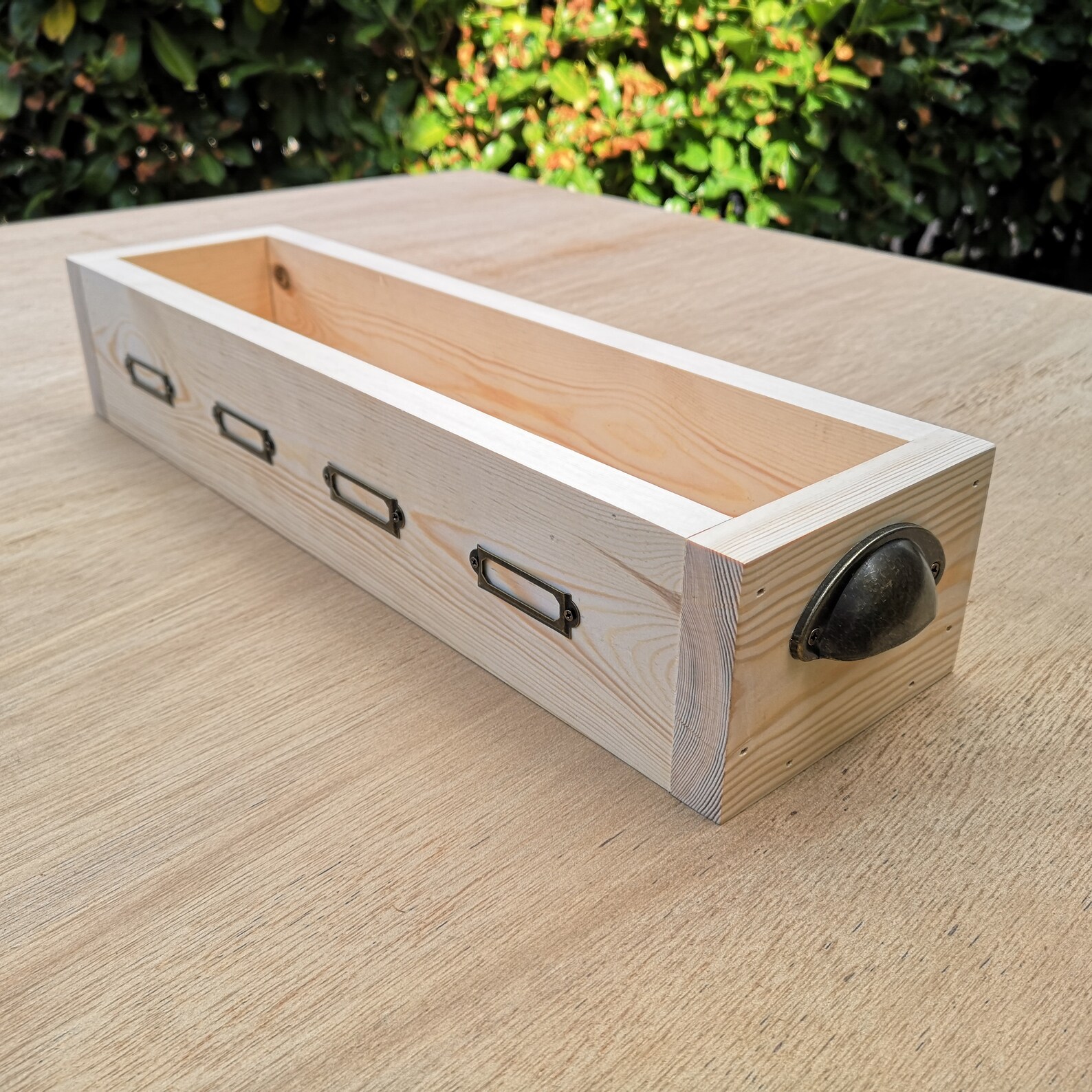 Wooden Herb Box 50cm Window Sill Box Kitchen Planter Etsy Polska