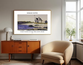 Edward Hopper Art Print: Coast Guard Station, Maine - American Realism