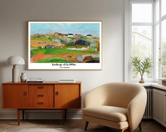 Gauguin Landscape Art Print: French Post-Impressionist Wall Decor