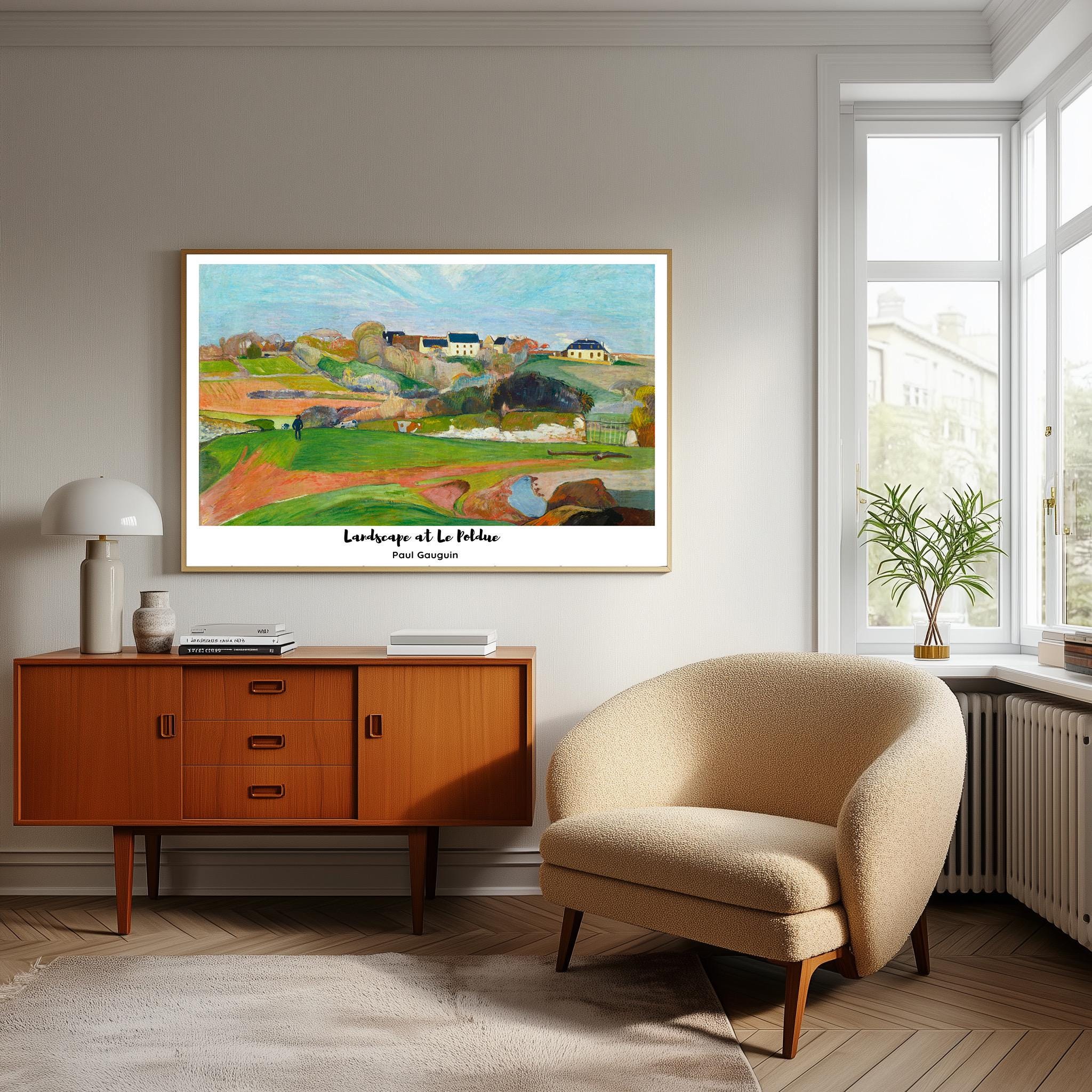 ゴーギャンの風景画プリント：フランス後期印象派の壁飾り - Etsy 日本