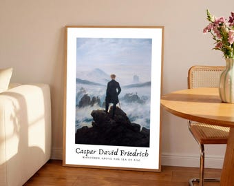 Caspar David Friedrich - Wanderer Above the Sea of Fog Print