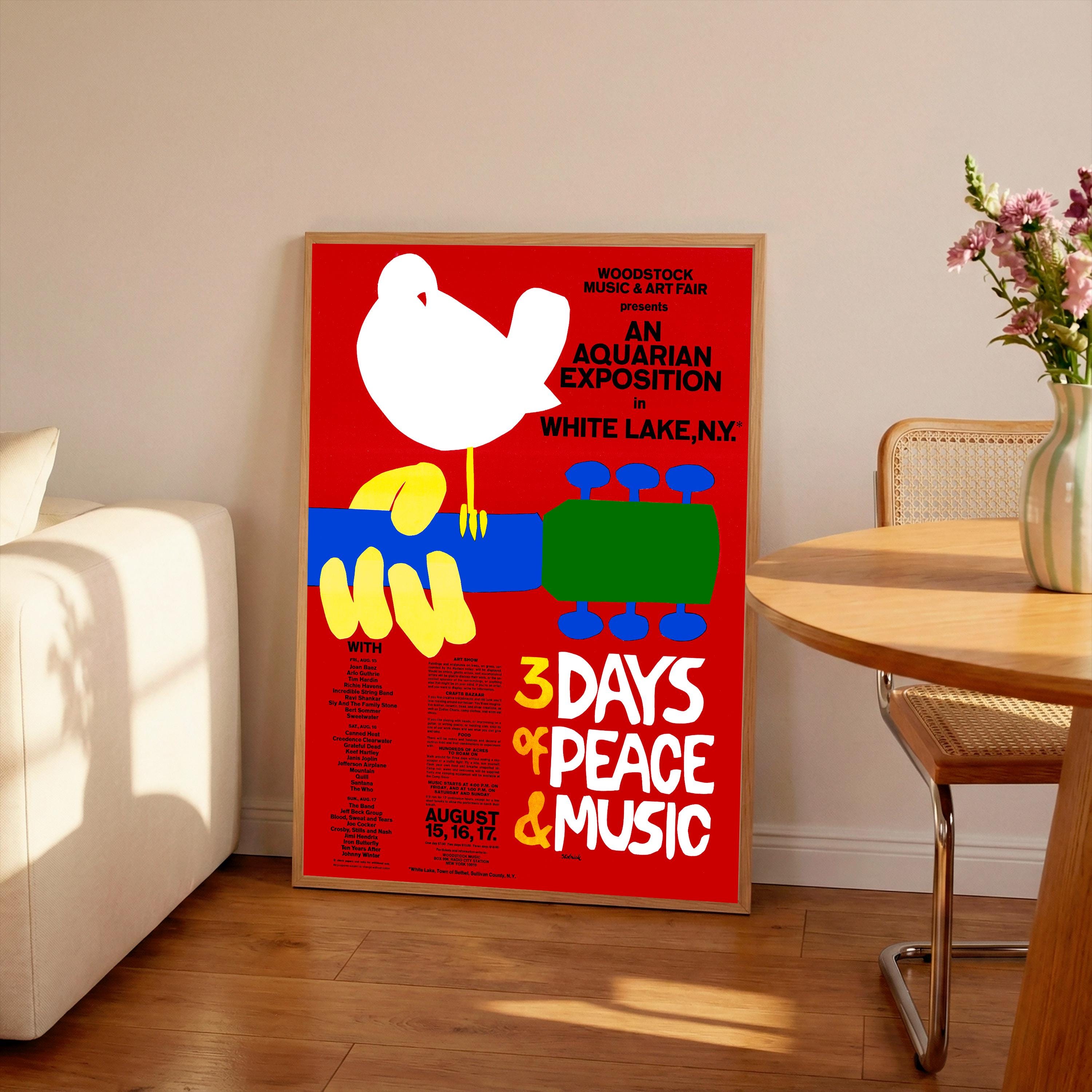 アート・デザイン・音楽 wood stock 1969 THE FIRST FESTIVAL Meet The Designer Who Created The Iconic 1969 Woodstock Festival