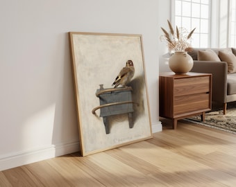 Carel Fabritius Goldfinch Print: Vintage Bird Art Decor