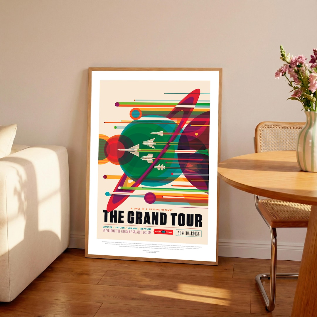 The Grand Tour Poster: Vintage Space Art Print - Etsy
