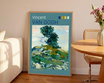 Van Gogh 'The Rocks' Exhibition Poster: Fine Art Print