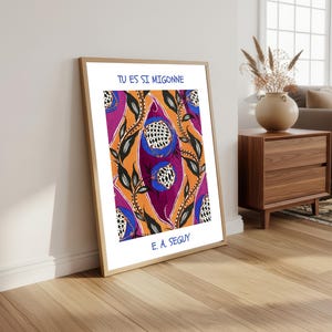 E A Seguy Jugendstil Blumen Druck: Vintage Blumen Skizze