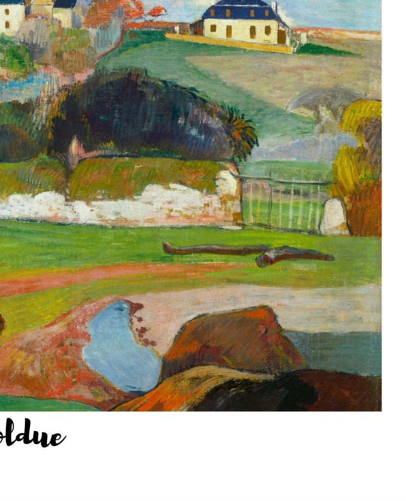 ゴーギャンの風景画プリント：フランス後期印象派の壁飾り - Etsy 日本