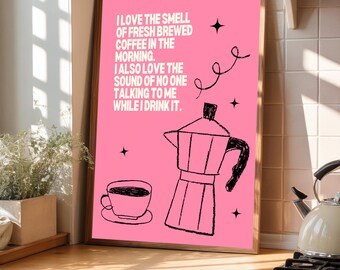 Lámina de la cafetera Bialetti: Arte moderno del café italiano
