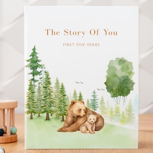 Baby Memory Book and Baby Photo Album, Baby Book Girl Boy Gender Neutral, Pregnancy Journal, Baby Scrapbook, Baby Keepsake, Baby Shower Gift