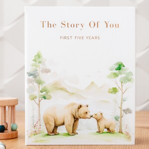 Baby Memory Book and Baby Photo Album, Baby Book Girl Boy Gender Neutral, Pregnancy Journal, Baby Scrapbook, Baby Keepsake, Baby Shower Gift