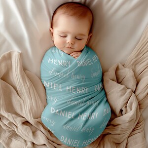 Personalized Custom Swaddle Set, Personalized Name Swaddle Blanket, Baby Swaddle For Girl Boy, Newborn Swaddle, Hospital Coming Home Outfit