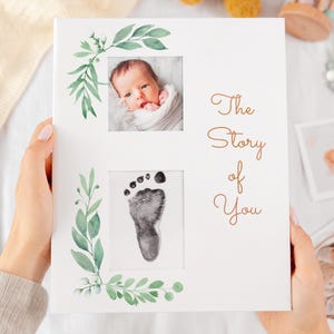 Baby Memory Book and Baby Photo Album, Baby Book Girl Boy Gender Neutral, Pregnancy Journal, Baby Scrapbook, Baby Keepsake, Baby Shower Gift