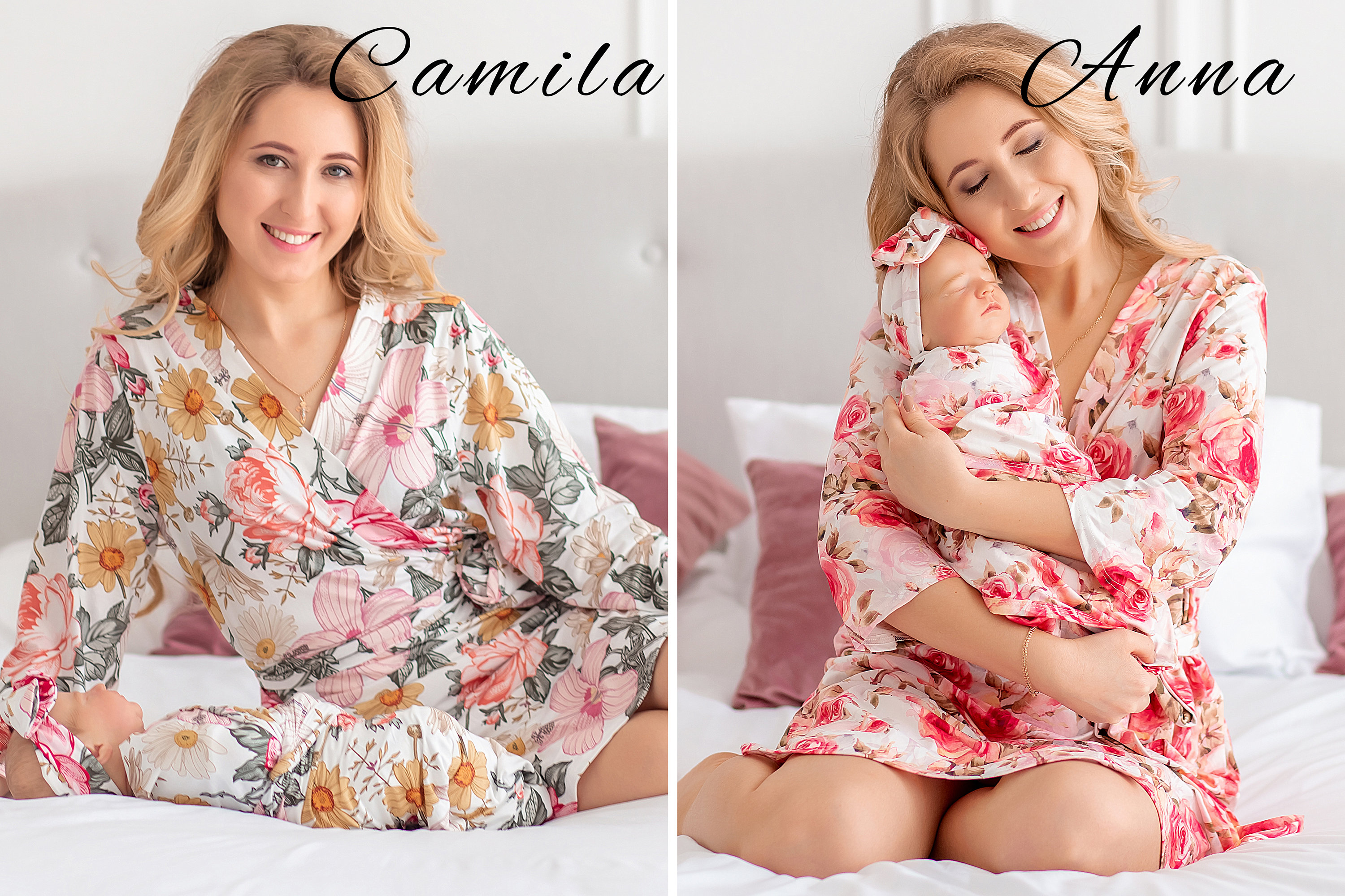 Mommy and Me Robe and Swaddle Set Maternity Robe and Swaddle Etsy