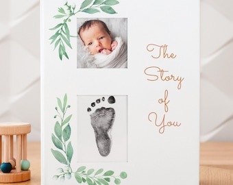 Baby Memory Book and Baby Photo Album, Baby Book Girl Boy Gender Neutral, Pregnancy Journal, Baby Scrapbook, Baby Keepsake, Baby Shower Gift
