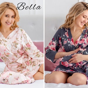 Matching Robe and Swaddle Set Mom and Baby, Maternity Robe and Matching ...