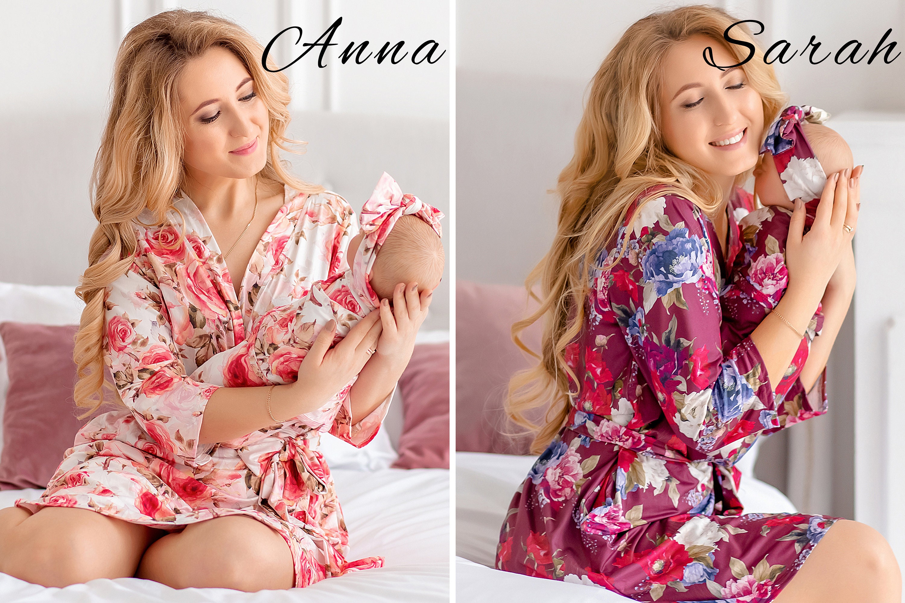 Matching Robe and Swaddle Set Mom and Baby Maternity Robe and Etsy