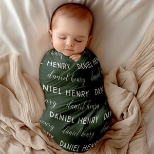 Personalized Custom Swaddle Set, Personalized Name Swaddle Blanket, Baby Swaddle For Girl Boy, Newborn Swaddle, Hospital Coming Home Outfit