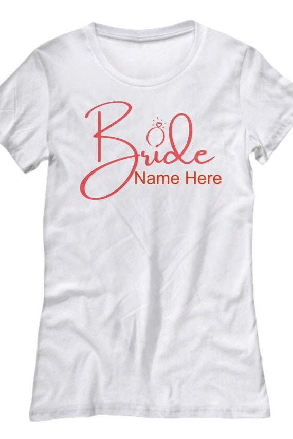 Braut TShirt Geschenk Braut Hochzeit Hochzeitsfeier Etsy