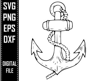 Anchor Lighthouse Sailboat Sea Captain Ocean Big Wave Svg Vector Eps Png Dxf Cricut Cameo Silhouette Print Cut T shirt Logo Tattoo Laser
