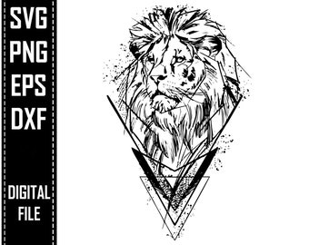 Free Free 120 Geometric Lion Svg SVG PNG EPS DXF File