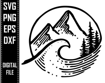 Free Free 98 Mountain River Svg SVG PNG EPS DXF File