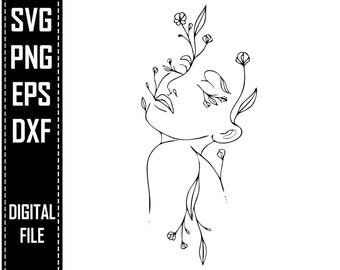 Free Free 253 Flower Woman Svg SVG PNG EPS DXF File