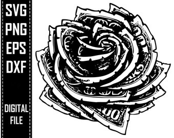 Download Dollar Bill Flower Etsy