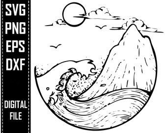 Free Free 159 Mountain Wave Svg SVG PNG EPS DXF File