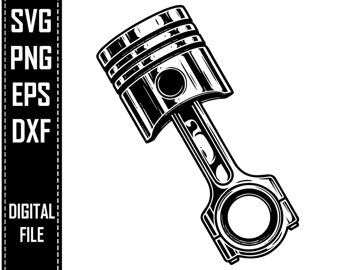 Piston Push Rod Mechanic Motor Engine Cam Block Laser Cut Etsy