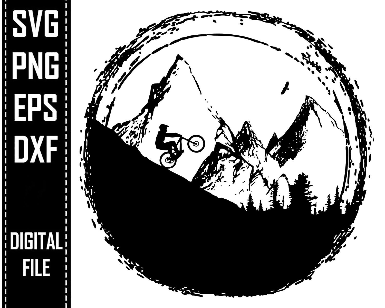 Mountain Bike Svg Mountain Bike Png Bike Dxf Ciclismo Eps Etsy