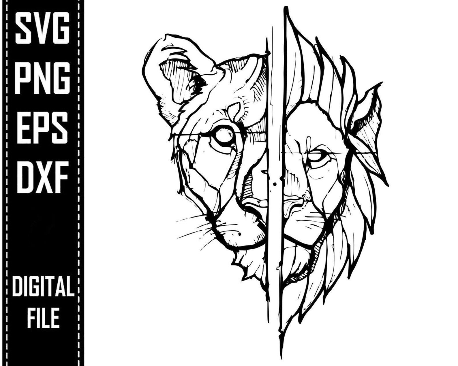 Free Free 240 Geometric Lion Svg SVG PNG EPS DXF File